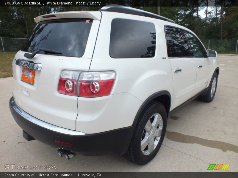 White Diamond Tricoat / Ebony 2008 GMC Acadia SLT