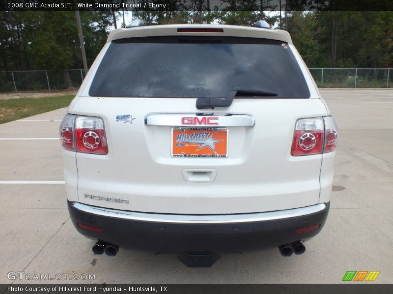 White Diamond Tricoat / Ebony 2008 GMC Acadia SLT