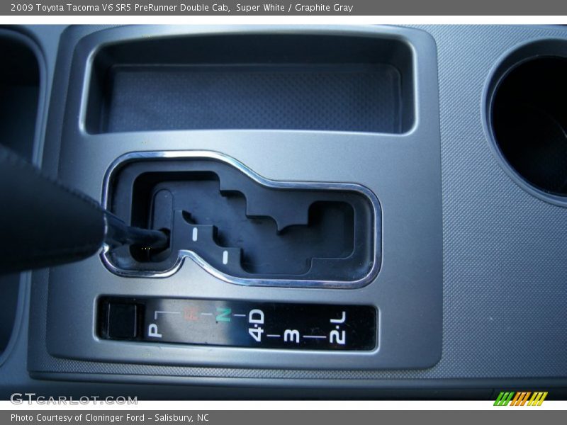 Super White / Graphite Gray 2009 Toyota Tacoma V6 SR5 PreRunner Double Cab