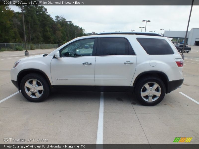 White Diamond Tricoat / Ebony 2008 GMC Acadia SLT