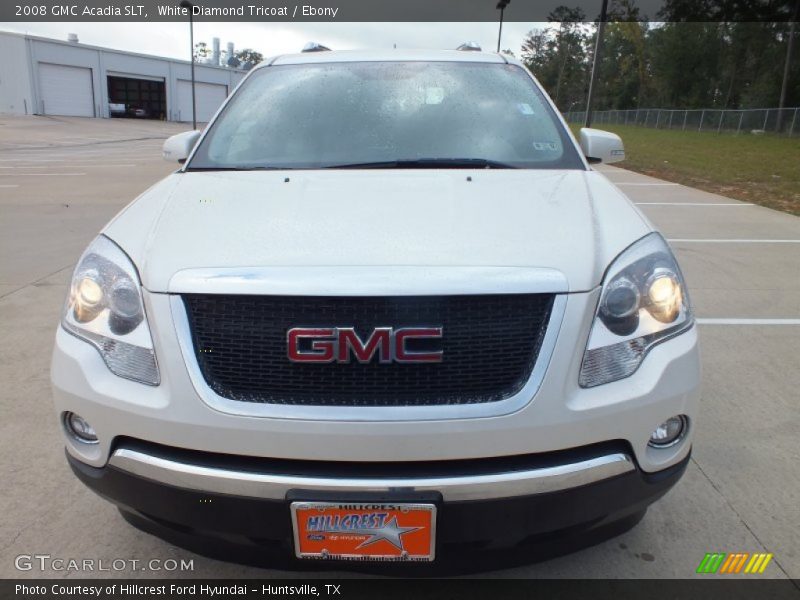 White Diamond Tricoat / Ebony 2008 GMC Acadia SLT