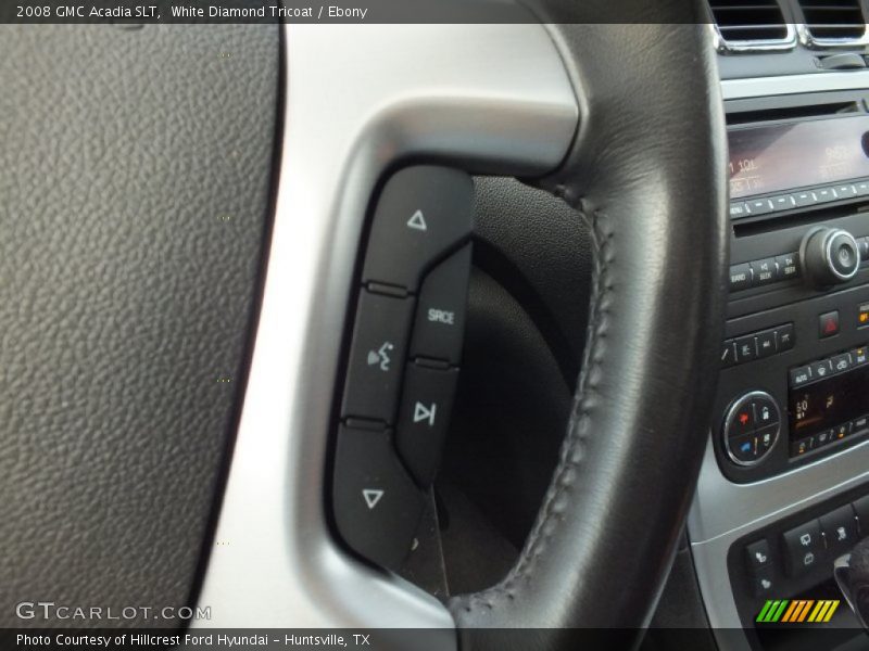 White Diamond Tricoat / Ebony 2008 GMC Acadia SLT