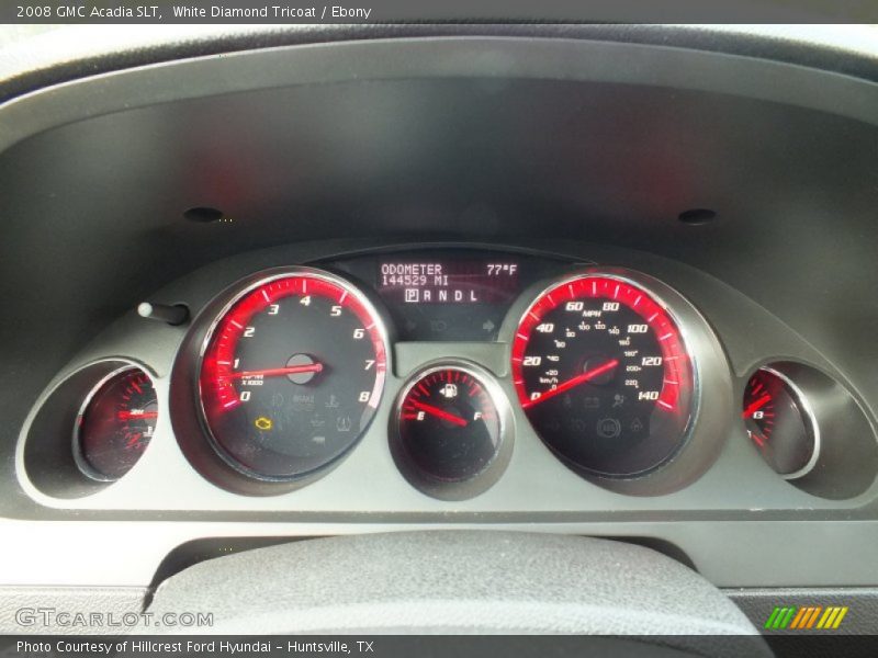 White Diamond Tricoat / Ebony 2008 GMC Acadia SLT