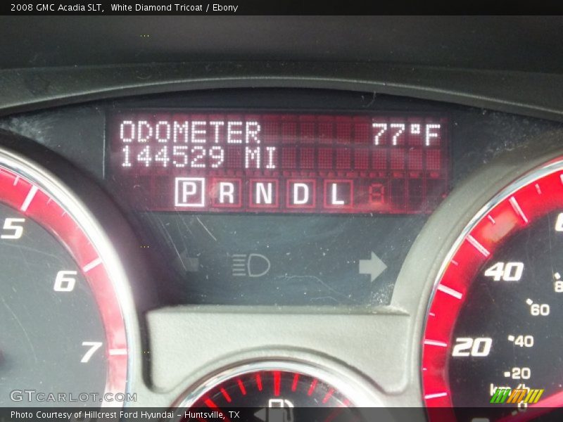White Diamond Tricoat / Ebony 2008 GMC Acadia SLT