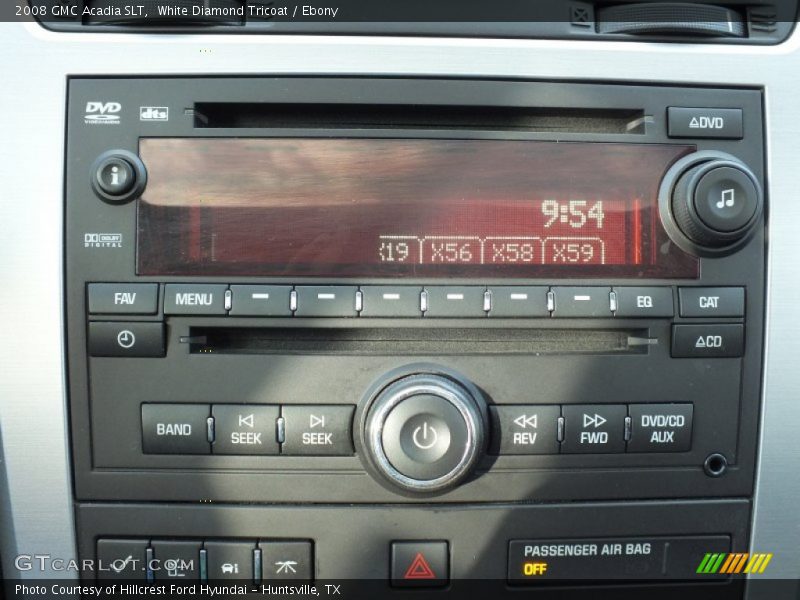 White Diamond Tricoat / Ebony 2008 GMC Acadia SLT