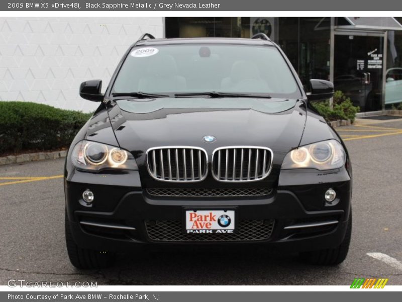 Black Sapphire Metallic / Grey Nevada Leather 2009 BMW X5 xDrive48i