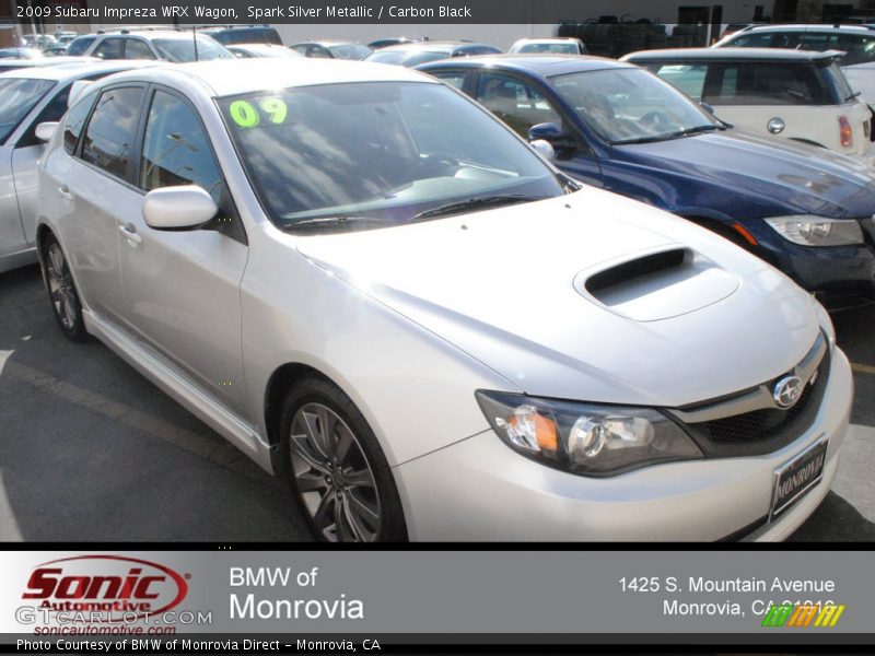 Spark Silver Metallic / Carbon Black 2009 Subaru Impreza WRX Wagon