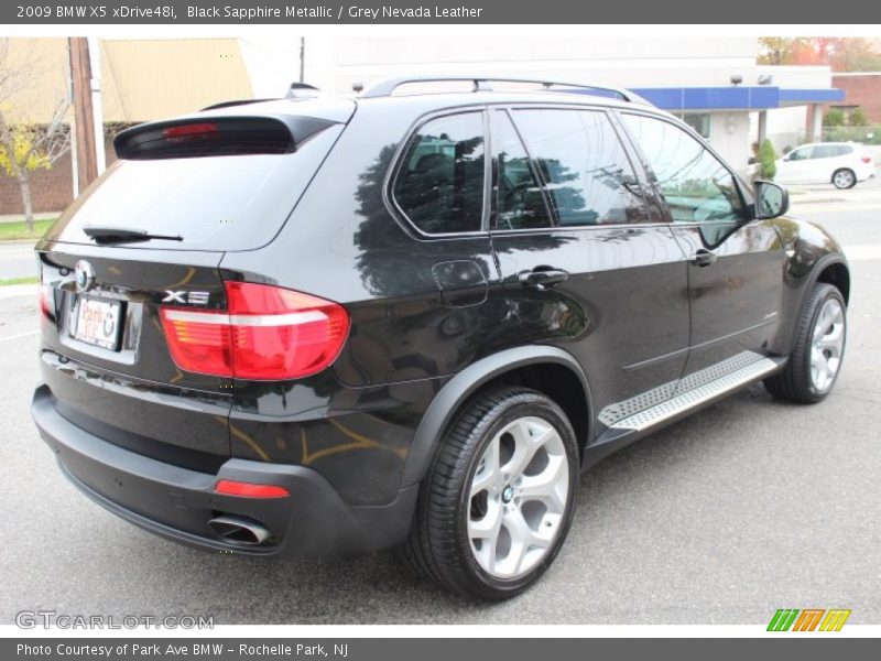 Black Sapphire Metallic / Grey Nevada Leather 2009 BMW X5 xDrive48i