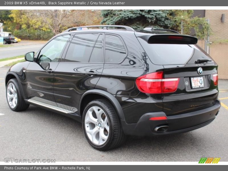 Black Sapphire Metallic / Grey Nevada Leather 2009 BMW X5 xDrive48i