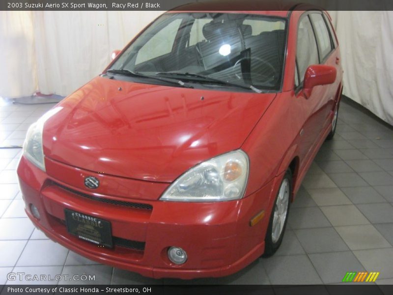 Racy Red / Black 2003 Suzuki Aerio SX Sport Wagon