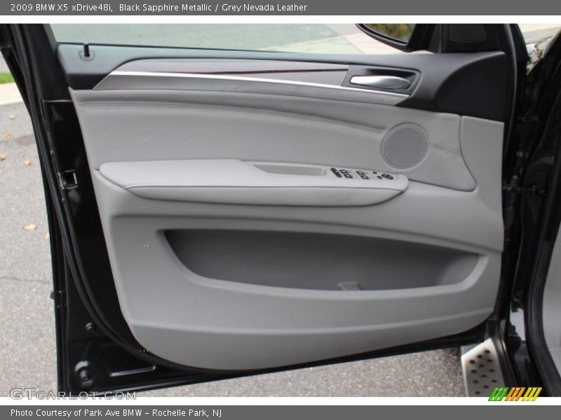 Black Sapphire Metallic / Grey Nevada Leather 2009 BMW X5 xDrive48i