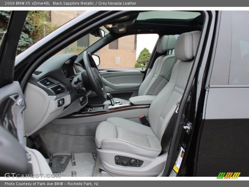 Black Sapphire Metallic / Grey Nevada Leather 2009 BMW X5 xDrive48i
