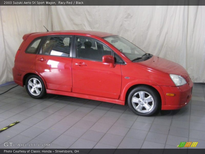 Racy Red / Black 2003 Suzuki Aerio SX Sport Wagon