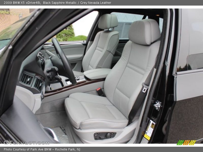 Black Sapphire Metallic / Grey Nevada Leather 2009 BMW X5 xDrive48i
