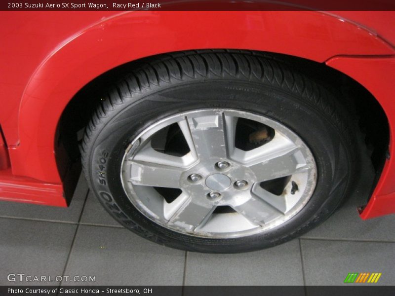 Racy Red / Black 2003 Suzuki Aerio SX Sport Wagon