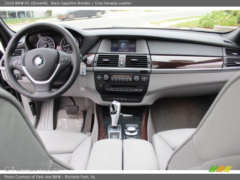 Black Sapphire Metallic / Grey Nevada Leather 2009 BMW X5 xDrive48i