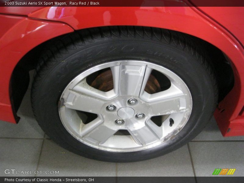 Racy Red / Black 2003 Suzuki Aerio SX Sport Wagon