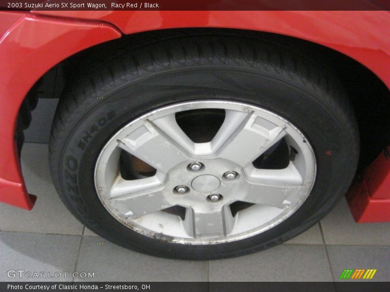 Racy Red / Black 2003 Suzuki Aerio SX Sport Wagon