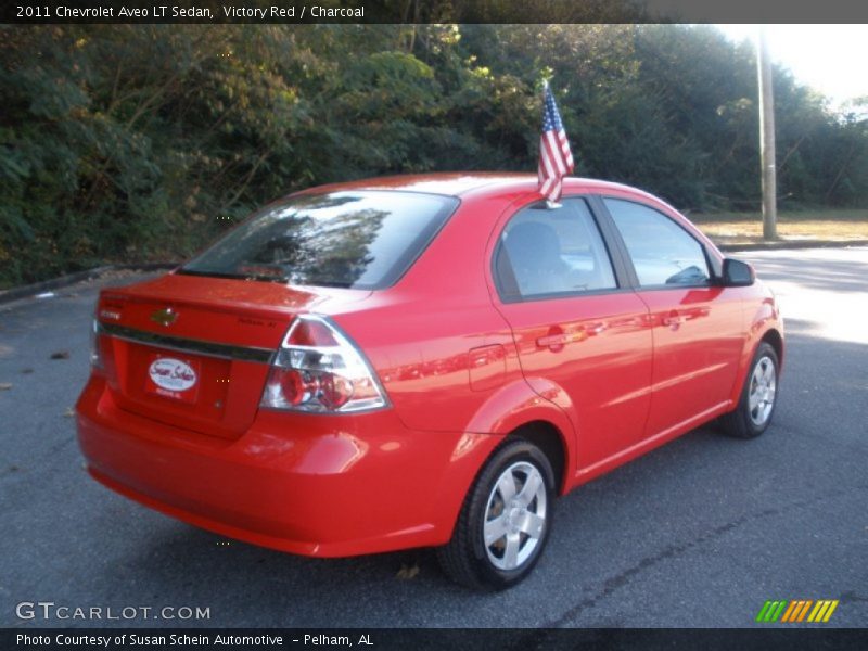 Victory Red / Charcoal 2011 Chevrolet Aveo LT Sedan