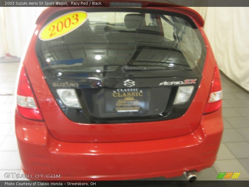 Racy Red / Black 2003 Suzuki Aerio SX Sport Wagon