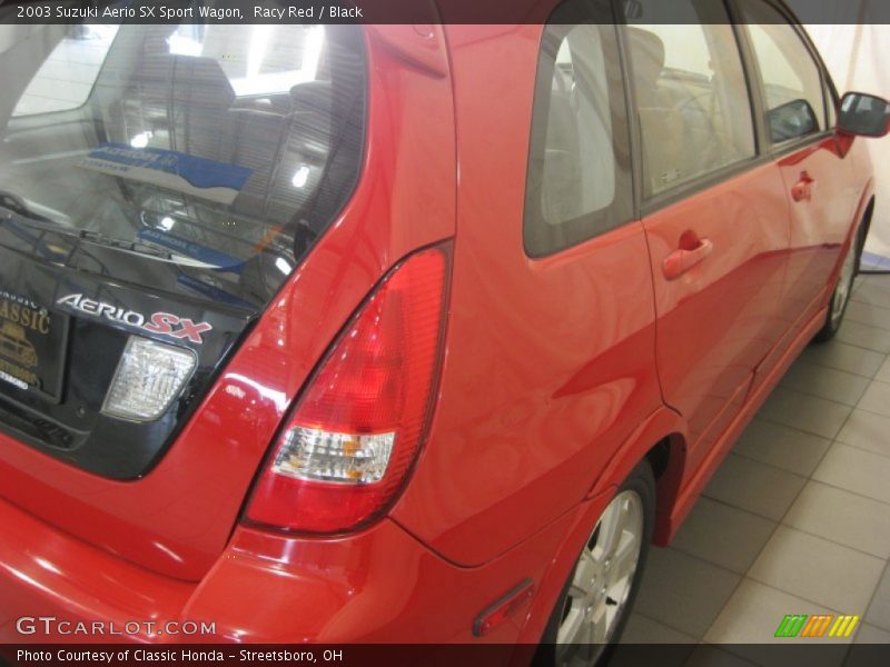 Racy Red / Black 2003 Suzuki Aerio SX Sport Wagon