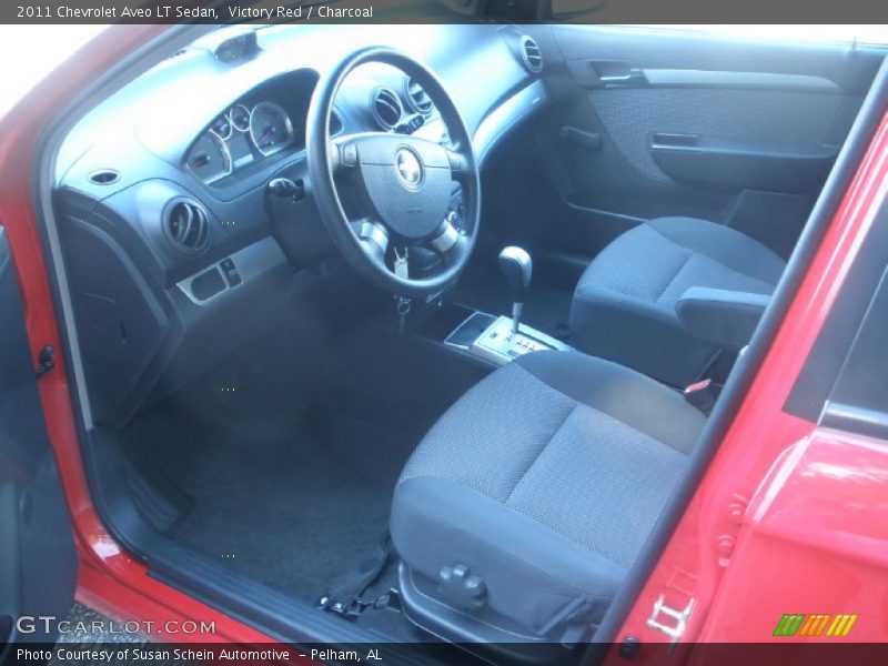 Victory Red / Charcoal 2011 Chevrolet Aveo LT Sedan