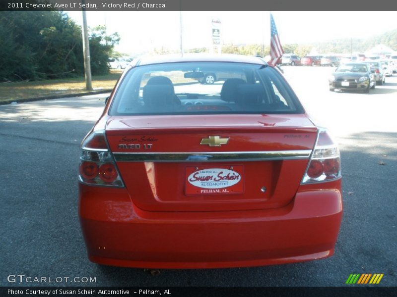 Victory Red / Charcoal 2011 Chevrolet Aveo LT Sedan