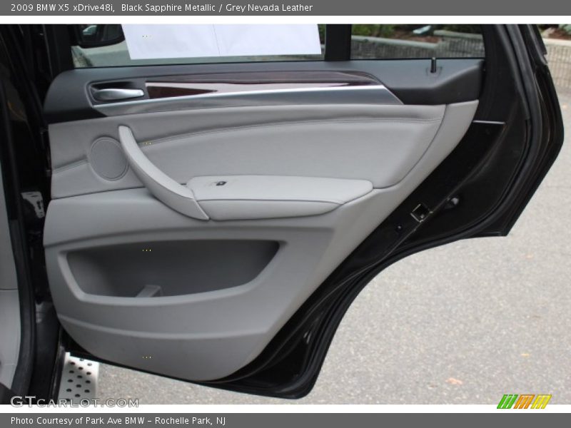 Black Sapphire Metallic / Grey Nevada Leather 2009 BMW X5 xDrive48i
