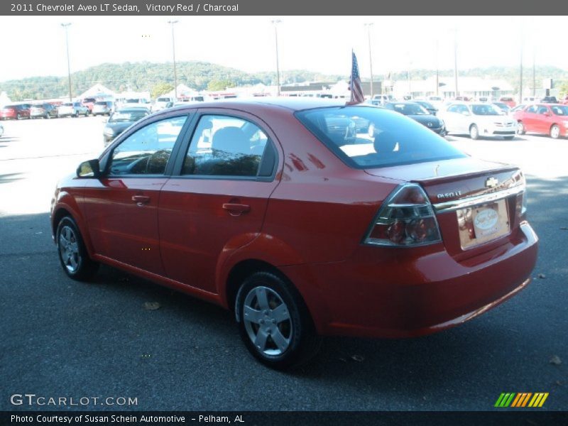 Victory Red / Charcoal 2011 Chevrolet Aveo LT Sedan