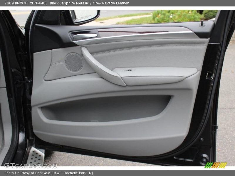 Black Sapphire Metallic / Grey Nevada Leather 2009 BMW X5 xDrive48i