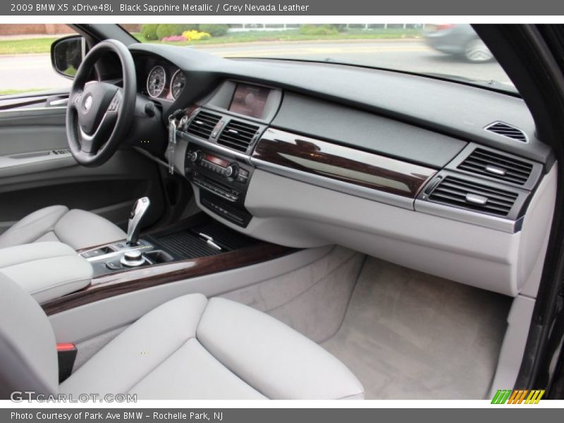 Black Sapphire Metallic / Grey Nevada Leather 2009 BMW X5 xDrive48i
