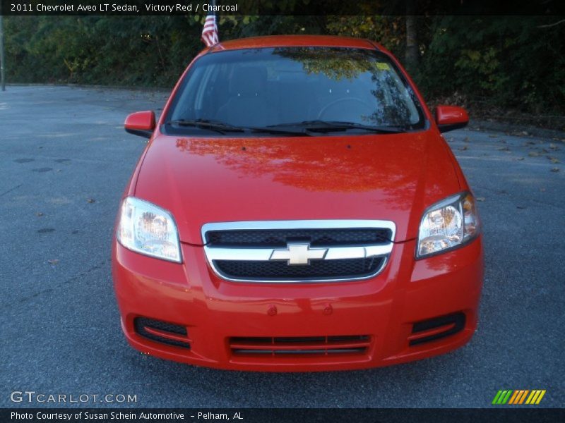 Victory Red / Charcoal 2011 Chevrolet Aveo LT Sedan