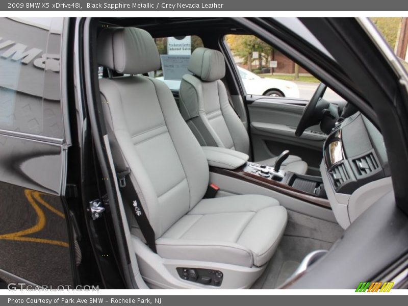 Black Sapphire Metallic / Grey Nevada Leather 2009 BMW X5 xDrive48i