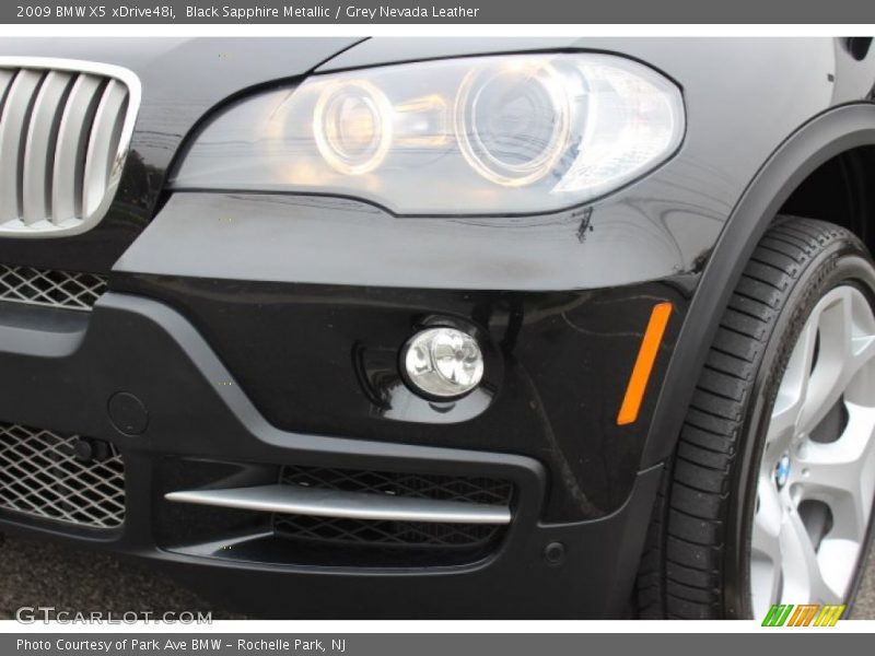 Black Sapphire Metallic / Grey Nevada Leather 2009 BMW X5 xDrive48i