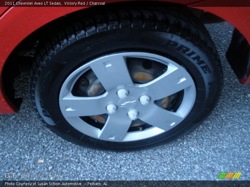 Victory Red / Charcoal 2011 Chevrolet Aveo LT Sedan