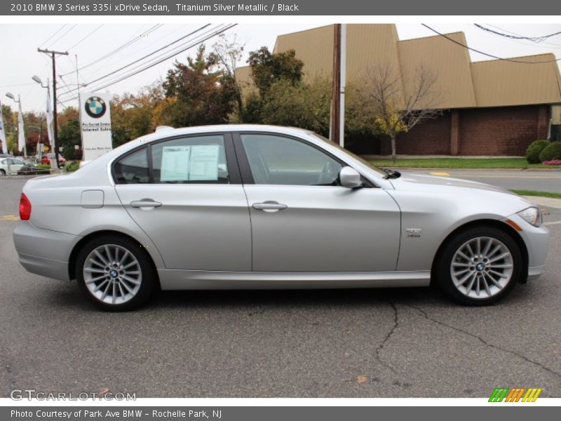 Titanium Silver Metallic / Black 2010 BMW 3 Series 335i xDrive Sedan