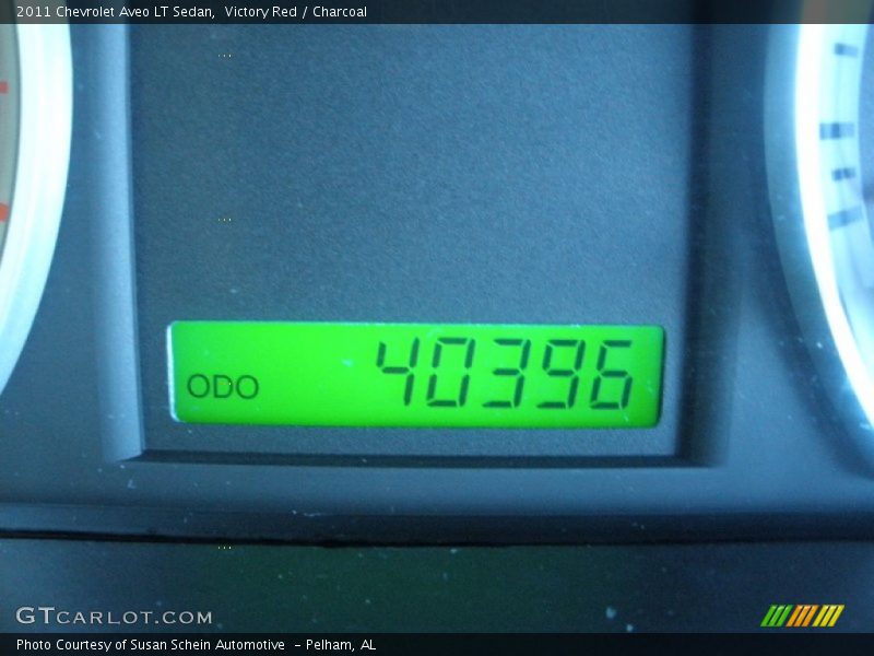Victory Red / Charcoal 2011 Chevrolet Aveo LT Sedan