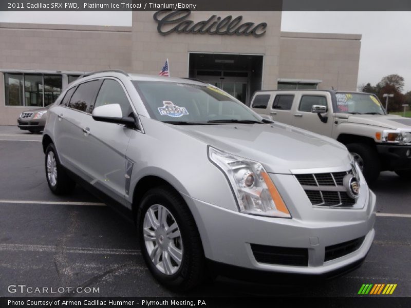Platinum Ice Tricoat / Titanium/Ebony 2011 Cadillac SRX FWD
