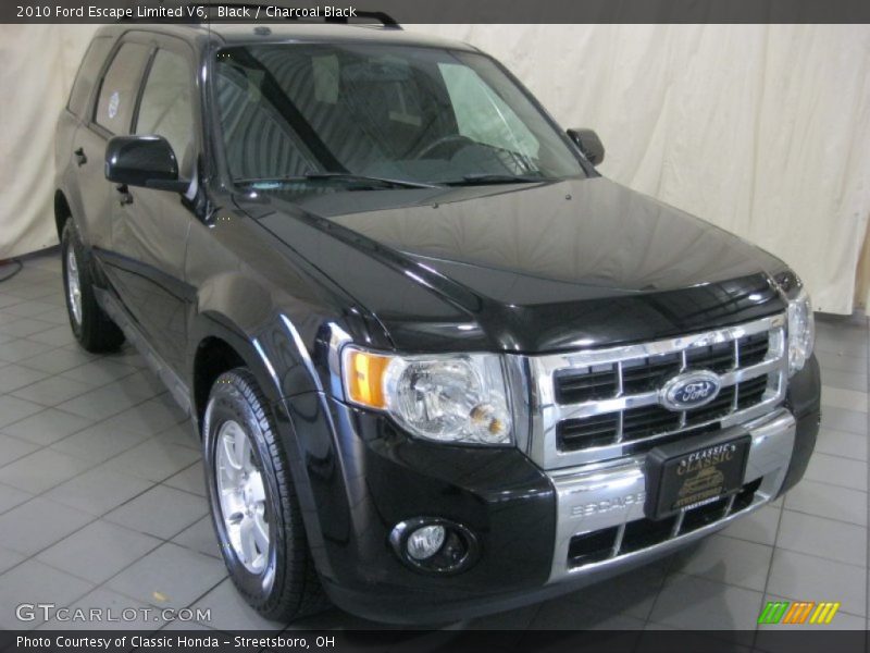 Black / Charcoal Black 2010 Ford Escape Limited V6