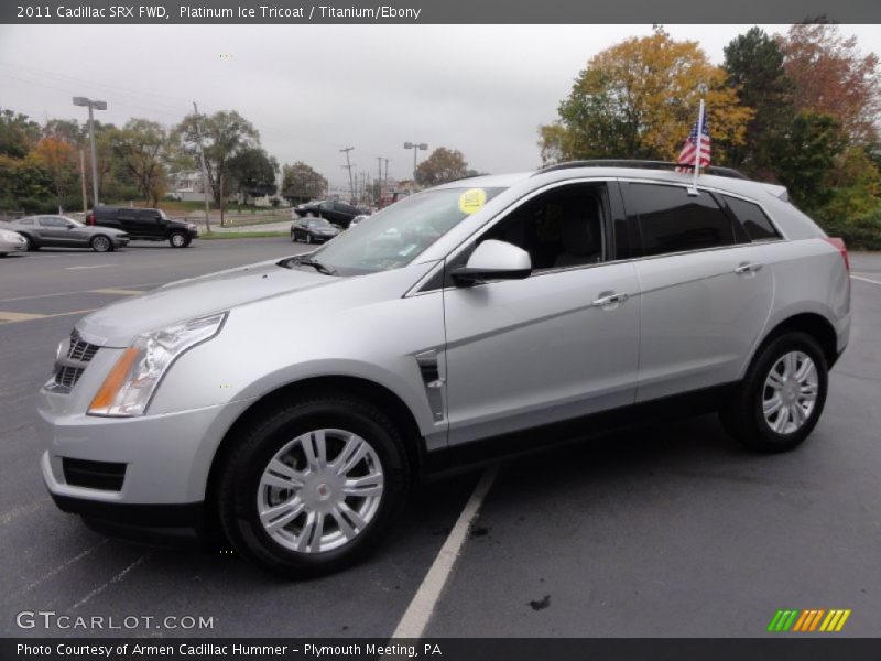 Platinum Ice Tricoat / Titanium/Ebony 2011 Cadillac SRX FWD