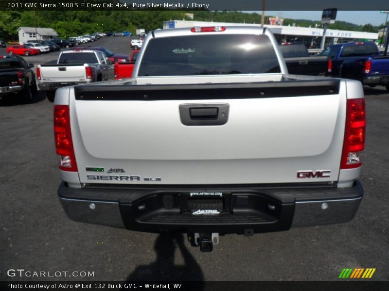 Pure Silver Metallic / Ebony 2011 GMC Sierra 1500 SLE Crew Cab 4x4