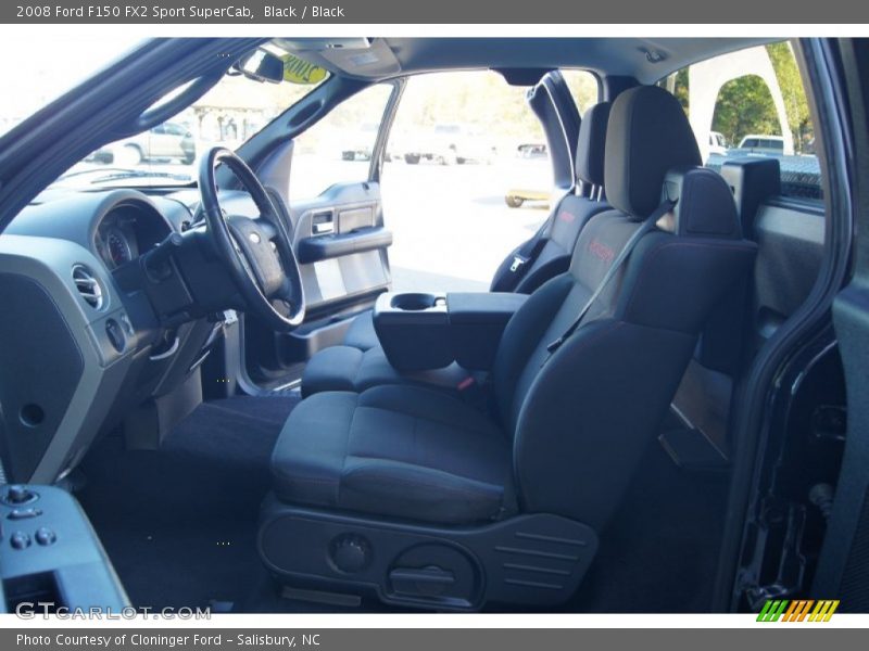  2008 F150 FX2 Sport SuperCab Black Interior