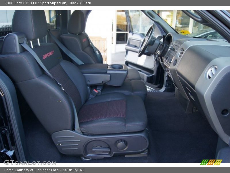  2008 F150 FX2 Sport SuperCab Black Interior