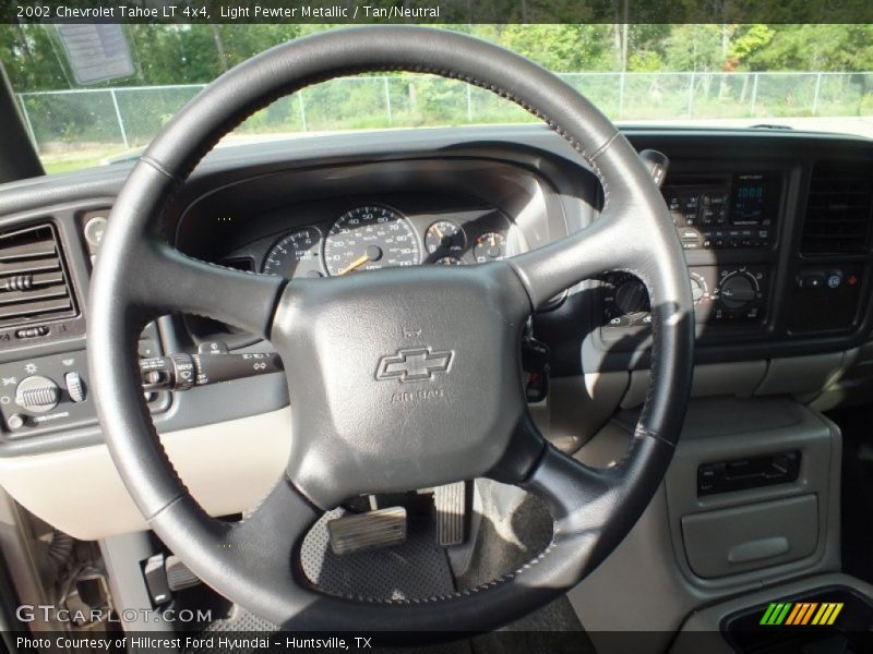 Light Pewter Metallic / Tan/Neutral 2002 Chevrolet Tahoe LT 4x4