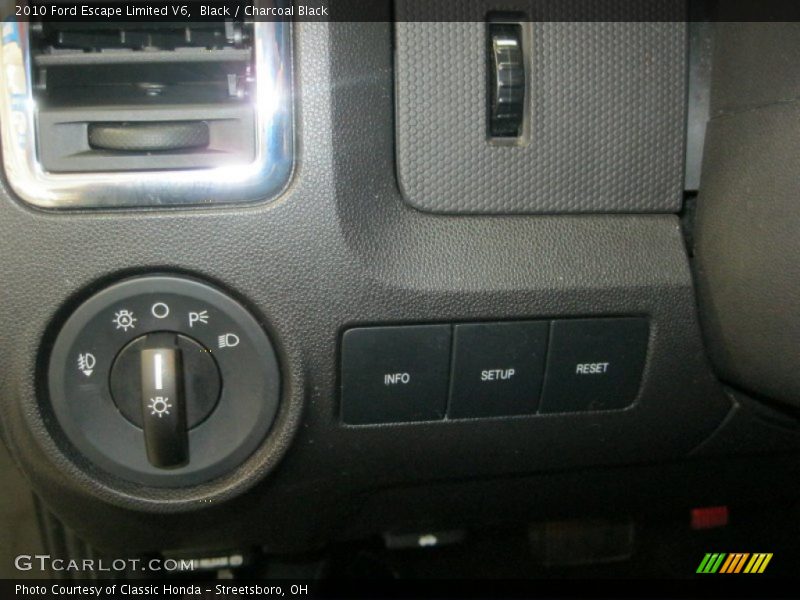 Black / Charcoal Black 2010 Ford Escape Limited V6