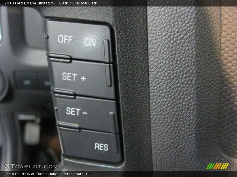 Black / Charcoal Black 2010 Ford Escape Limited V6