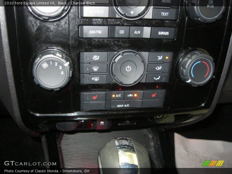 Black / Charcoal Black 2010 Ford Escape Limited V6