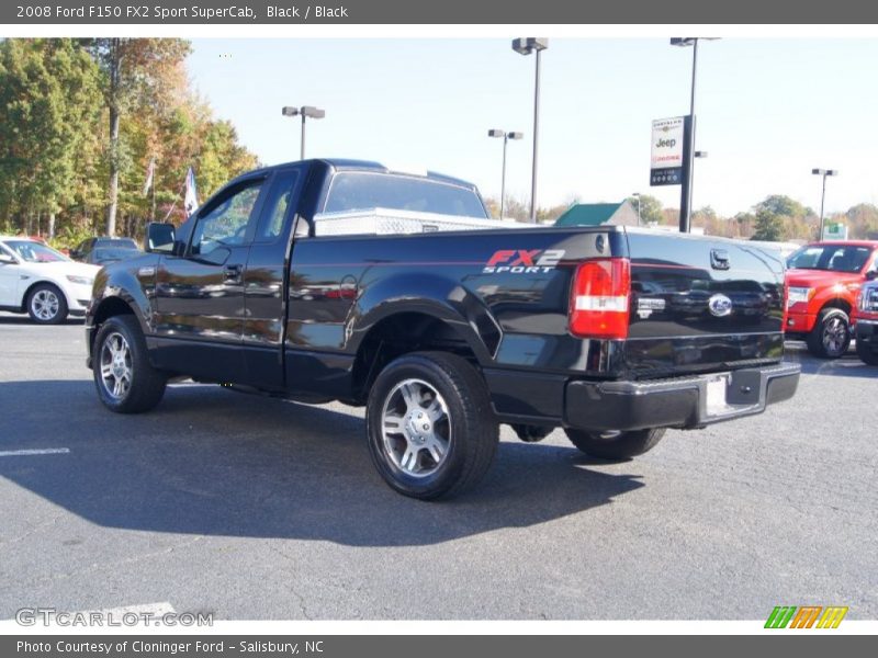 Black / Black 2008 Ford F150 FX2 Sport SuperCab