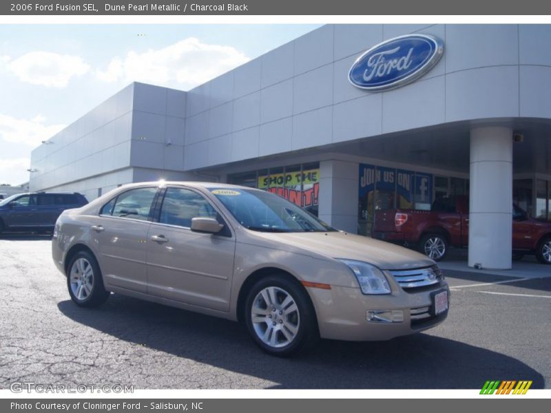 Dune Pearl Metallic / Charcoal Black 2006 Ford Fusion SEL