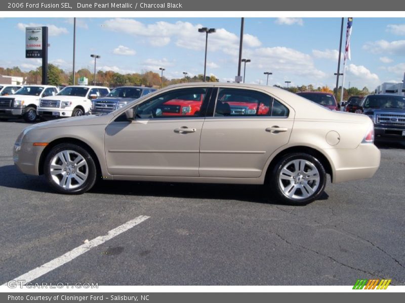 Dune Pearl Metallic / Charcoal Black 2006 Ford Fusion SEL